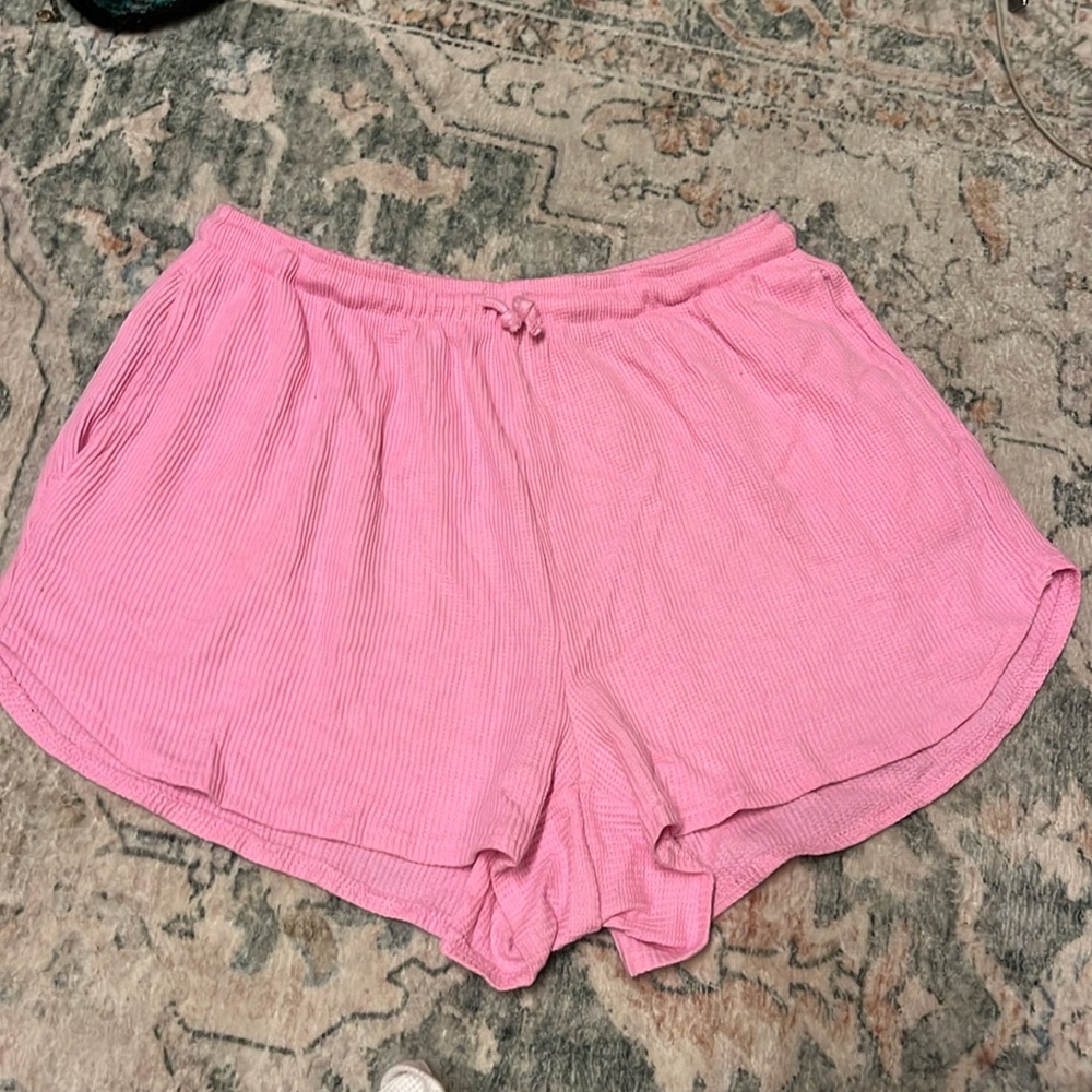 Pink lounge shorts